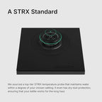 TIMEMORE Fish Smart Electric Coffee Kettle 600ML, Gooseneck Pour Over Kettle for Coffee and Tea Variable Temperature Control, Home Edition Black