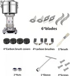 Grain Mill Grinder 750g High Speed Electric Stainless Steel Grinder Cereals Corn Flour Pulverizer Powder Machine for Dry Spice Herbs Grains Coffee Rice Pepper