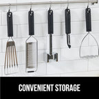 GORILLA GRIP Patented BPA-Free Sharp Stainless Steel Swivel Vegetable Peeler, Comfortable Handle Potato Peelers, Smooth Peeling, Peel Carrots Apple, Includes Blade Cover, Kitchen Tool, Black