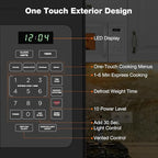 30" Over the Range Microwave Oven, ThermoMate 1.7 Cu. Ft. Capacity Microwave Over the Stove with One Touch, 1000 Cooking Watts, 300 CFM, 10 Power Levels, LED Lighting, Black