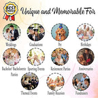 50 Pcs Personalized Drink Stirrers with Photo Face, Custom Face Cutout Party, 50th 60th 70th 80th 90th Birthday Stir Sticks, Decor for Birthday, Retirement, Graduation Parties