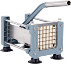 Rismonar French Fry Cutter Stainless Steel Potato Slicer With 1/2in 1/4in 3/8in Blade for Carrots Cucumbers Vegetables (Green, Machine + 1/2)