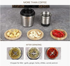 Saachi 2-in-1 Electric Coffee Grinder Plus Wet and Dry Spice Grinder with 2 Stainless Steel Blades Removable Bowls, SA-2915