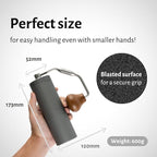 1Zpresso X-Ultra Manual Coffee Grinder-Space Gray, Well-built Sturdy Metal Body, Assembly Stainless Steel Burr, Numerical External Setting, Magnet Catch Cup, Faster Grind Efficiency Portable Mill