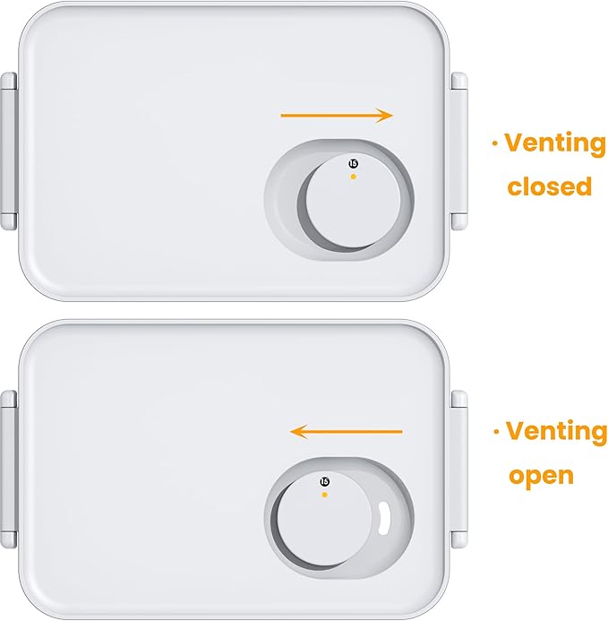 vacane 6 Pack Large Fruit Storage Containers for Fridge with Timing Knob, Produce Saver with Colanders, Lettuce Keeper Vegetable Food Fresh - Dishwasher Safe