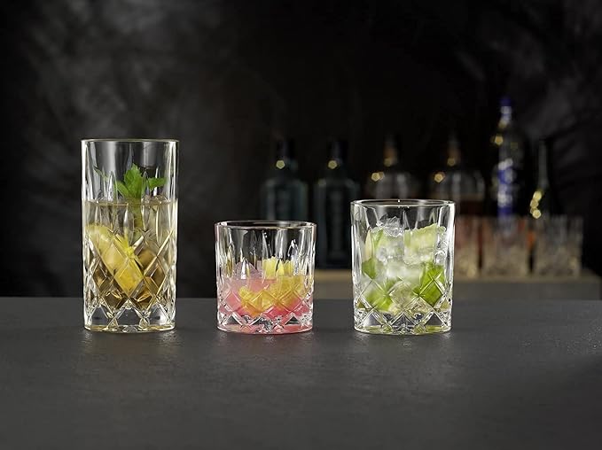 Nachtmann Noblesse Collection Whiskey Glass, Set of 4 Crystal Clear Glasses, 4-Inch Tumbler for Scotch, Cocktail, Liquor, or Bourbon, 10-Ounce, dishwasher safe