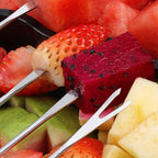 Stainless Steel Fondue Forks Cheese Fondue Fork Stainless Steel Fruit Forks Fondue Forks Set Bbq Forks Roasting Sticks For Hot Pot Barbecue (Handle Random Color)