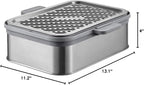 BUYDEEM A501 Stackable Double Tier for Electric Food Steamer, with 18/8 Stainless Steel Tray & Handles, Suitable for G563 One-Touch Vegetable Food Steamer, 11 * 4 Inch