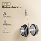 Self Adhesive Coat Hooks for Hanging: Heavy Duty Stainless Wall Hook for Towel, Backpack, Hat, Sturdy Metal Hanger for Bathroom, Bedroom, Door, Brushed Nickel 4 Pack