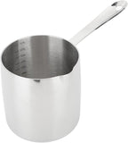 Milk Warmer Pot, 30oz/900ml Stainless Steel Turkish Coffee Pot Stovetop Chocolate Butter Melting Pan with Spout and Long Handle