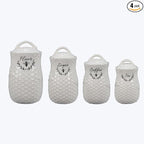 Young's Inc Ceramic Honey Bee Canisters, 4 pc/set