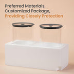 Extra-Large Glass Flour and Sugar Storage Containers with Airtight Lids,1-Gallon(135ozx2) Big Glass Food Canister Jars with Lid,Kitchen Organization Jar Perfect for Cookies,Cereal and Eggs