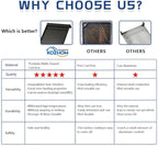 [Upgraded] WB31X24738 Gas Range Griddle, Griddle Plate Replacement Part fit for GE Stove, Cast Iron Center Griddle, Replaces WB31X24998