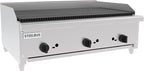 36 Inch Commercial Gas Charbroiler, Stainless Steel Countertop Grill with 3 Burners 84000 BTU, Heavy Duty Restaurant BBQ Broiler, Natural Gas/Propane, Cast Iron Grates