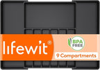 Lifewit Silverware Drawer Organizer, Expandable from 18.7 to 33 inches, Adjustable Utensil Tray for Kitchen, Large Cutlery Holder, Plastic Flatware Storage for Spoons Forks Knives, Black