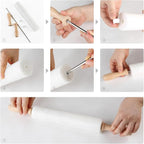 Koville Marble Rolling Pin, Non-Stick African Stone Polished Dough Roller, Pasta, Dumpling, Ravioli, Fondant, Pie Crust, Kitchen Baking Pastry Tools(Namib Fantasy)