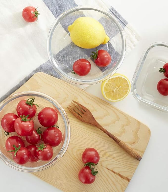 M MCIRCO 24-Piece Glass Food Storage Containers with Upgraded Snap Locking Lids,Glass Meal Prep Containers Set - Airtight Lunch Containers, Microwave, Oven, Freezer and Dishwasher,White