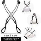 Canning Jar Lifter, Canning Tongs, Stainless Steel Jar Lifter with Rubber Grip Handle for Home Kitchen, Black