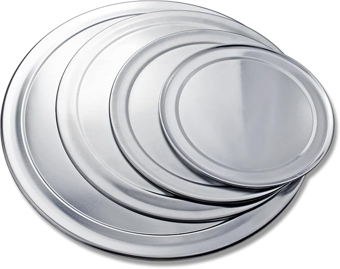 20-inch Aluminum Pizza Tray | Commercial Grade Pizza/Baking Tray for Oven | Pizza Baking Tray for Home And Restaurant | Round, Aluminum, 20-inch [1PK]