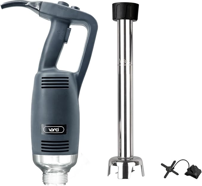 VONCI 750W Commercial Immersion Blender, Handheld Stick Mixer with 18" Detachable Shaft, Variable Speed 8000-19000RPM, Sharp SUS Blade, Extra Heavy Duty Hand Mixer for Restaurant Kitchen.