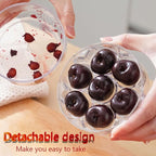 Cherry Pitter Portable Cherry Core Remover with 7 Individual Holes，Easy to Use，Multi-Function Cherries Stoner Seed Remover Tool for Making Cherry Jam