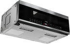 KoolMore KM-MLPOT-1SS 30 Inch Over-The-Range Low Profile Microwave, Built-in, 10 Levels, 13.5” Glass Turntable, 1000-Watt Power, Advanced Air Vent, and Heat Circulation, 30 in/1.2 Cu. Ft, Silver