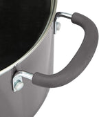 Amazon Basics Aluminum 12-Piece Cookware Set, Gray - Pots, Pans and Utensils