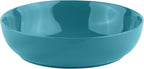 KooK Pasta Bowl, Salad Bowls, Soup, Serving Bowls, Ceramic, Large Capacity, Microwave & Dishwasher Safe, Set of 4, 40 Oz,(Ocean Blue)