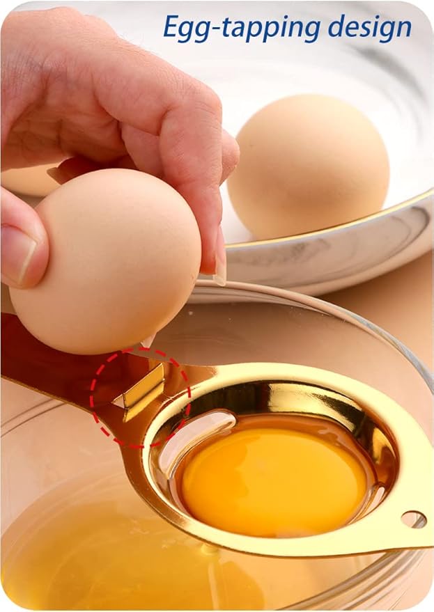 Egg Separators, Egg Yolk White Separator Filter, Egg Extractor, Kitchen Gadget, Silver