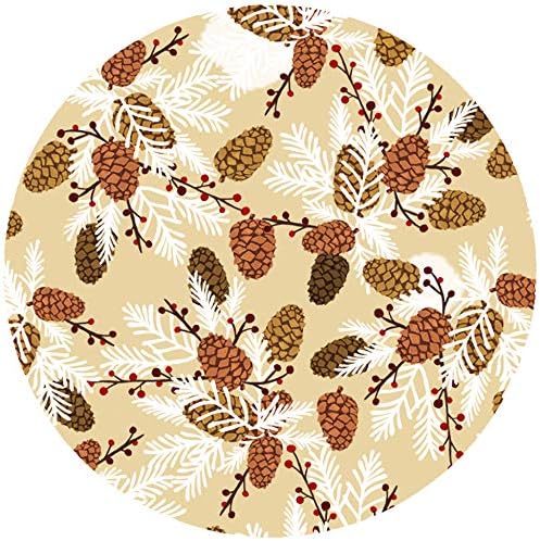 Andreas Silicone JO-GGPC Non-Slip 6.25" Jar Opener, Easy Lid Opener, Made with Silicone and Fabric, Dishwasher Safe, Garlic Peeler, Gail Green Pinecone, 6.25 inch