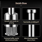 Stainless Steel Meat Tenderizer Tool, 21 Sharp Needles, Chicken Meat Tenderizer, Tenderizing Steak, Beef, Chicken, Pork, Barbecue, Marinating Prep Tool, with free cleaning brush