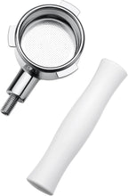 Normcore 54mm Bottomless Portafilter Fits Breville Sage Barista Express Machines, Barista-Grade Naked Espresso Tool, Included 18g Filter Basket, Anodized Aluminum Handle, White