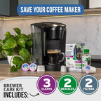 Keurig Compatible Descaling Solution Cleaner and Descaler Kit. 2 Uses Descaling Solution, 3 Cleaning Pods and 2 Filter Replacement. 3 Months Maintenance Kit. For Keurig 1.0 & 2.0