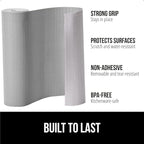 GORILLA GRIP Slip Resistant Drawer and Shelf Liner 2 Pack, Non Adhesive Water Resistant, Easy Clean and Trim, Smooth Surface Liners for Kitchen Cabinet Shelves Drawers Pantry 12 IN x 20 FT, Light Gray