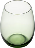 Restaurantware-Vetri 15 Ounce Wine Glasses, 24 Dishwashable Stemless Wine Glasses - No Lead, Durable, Green Glass Cups, For Home, Bar, Or Restaurant, Serve Merlot, Chardonnay, Or Bordeaux