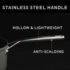 MsMk Square Grill Pan with lid, Stay-Cool Handle, Each Ridge Nonstick, Oven Safe Dishwasher Safe Induction Grill pans for Stove Tops, Square Frying Pan, Bacon Pan, Indoor Chicken Skillet, 11-Inch