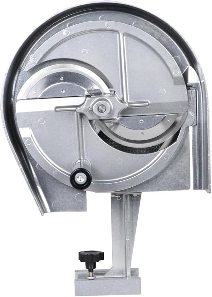 Hakka Commercial Vegetable Slicer Manual Fruit Slicer Potato Tomato Slicing Machine Onion Slicers Stainless Steel Vegetable Cutter for Potato Lemon Tomato Onion, 0.2-10mm Thickness Adjustable