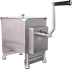 CMI Commercial Tilting Mixer Stainless Steel Manual Meat Mixers with Lid, 35Lb/20L Tilt Tank,(Mixing Maximum 35Lb for Meat),Sausage Mixer Machine Meat Processing Equipment
