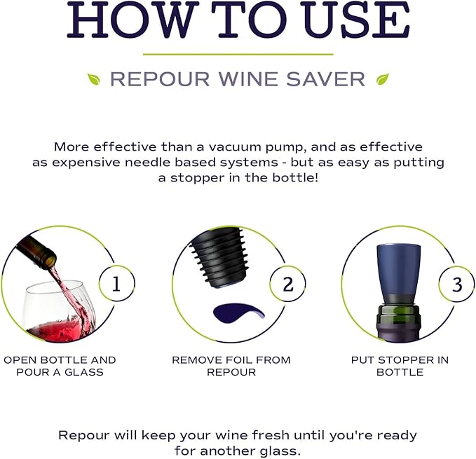 Wine Saver and Stopper - Removes Oxygen, Preserving and Keeping Wine As Fresh As The Day The Bottle Was Opened (72-Pack)