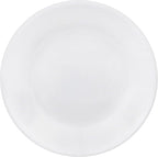 Corelle Vitrelle 6-Piece Salad Appetizer Plate Set Triple Layer Glass and Chip Resistant, 6-3/4-Inch Lightweight Round Plates, Winter Frost White