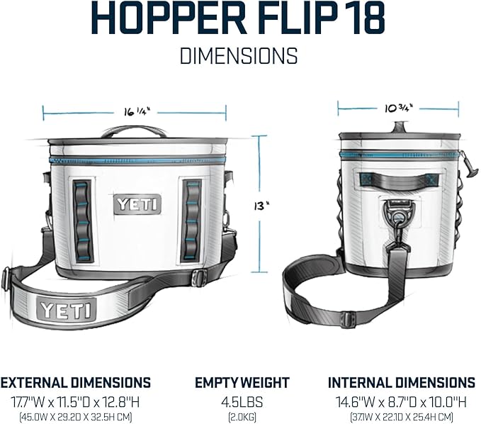 YETI Hopper Flip 18 Portable Cooler, Key Lime
