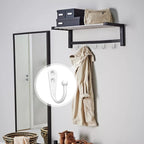 25PCS Wall Hooks | Hooks for Hanging | Wall Hooks for Hanging | Coat Hooks | Hooks for Hanging Heavy Duty | Wall Hangers with 50 Pieces Screws（White）