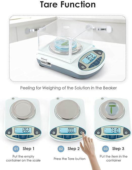 CGOLDENWALL Precision Lab Scale 3000g X 0.01g Digital Analytical Balance Laboratory Balance Jewelry Scale Scientific Scale 0.01g Accuracy 110V (3000g, 0.01g)
