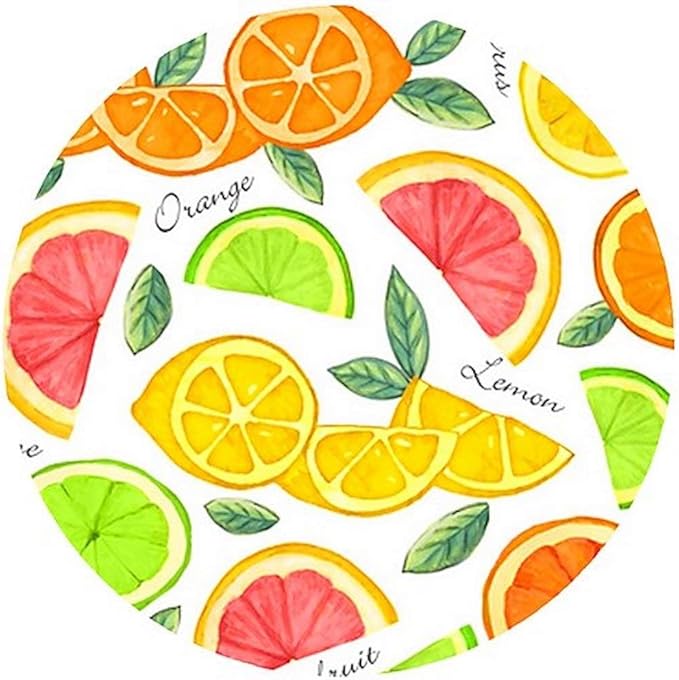 Andreas Silicone JO-GGCT Non-Slip 6.25" Jar Opener, Easy Lid Opener, Made with Silicone and Fabric, Dishwasher Safe, Garlic Peeler, GG Citrus, 6.25 inch