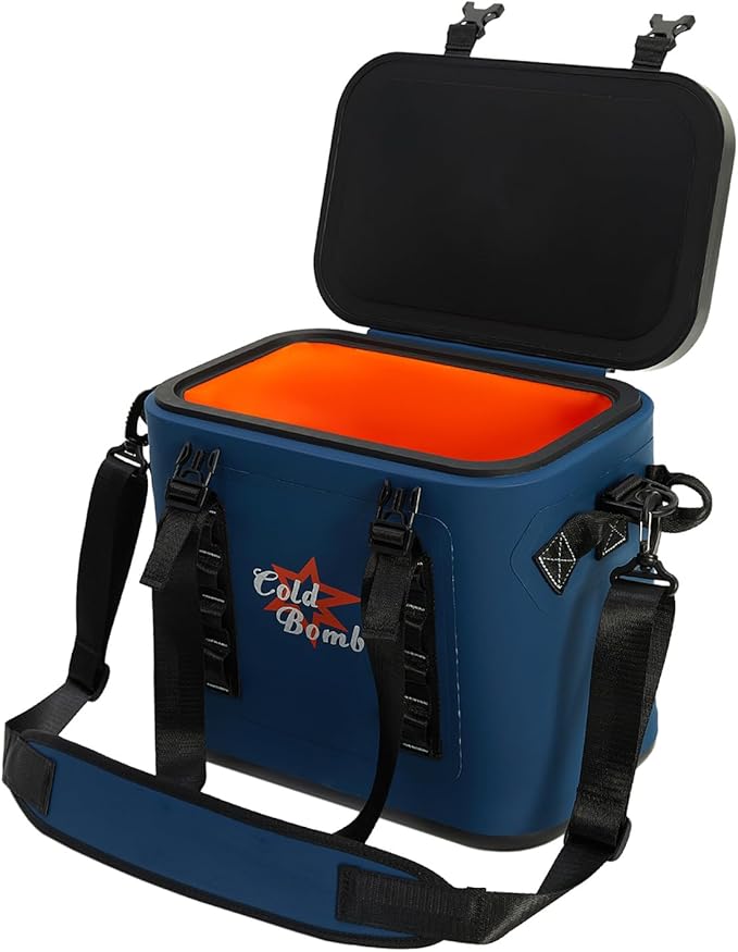 Magnetic Backpack Cooler Bag, Cold Retention Soft Coolers 30 Can Insulated Soft Sided Cooler with Waterproof Bag