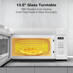 ThermoMate 30" White Over the Range Microwave with 1.9 Cu. Ft. Capacity, Over the Stove with One Touch, 1000 Cooking Watts, 400 CFM and Sensor Cooking, 11 Power Levels, LED Lighting