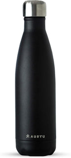 Best in Class Triple-Walled Insulated Stainless Steel Water Bottle, Keeps your Drinks Cold for up to 24 Hours and Hot for up to 12 Hours, Leak Proof, Make a Difference in the World, Black, 17oz