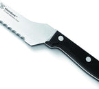 12 Inch Serrated Offset Bread Knife, Premium Stainless Steel Blade with Wave Edge, Full Tang Handle, Razor Sharp for Bread, Durable Professional Kitchen Knife, Black