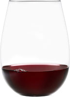 Set of 8 European-Made Stemless Wine Glasses | Voted New York Times Best Stemless Glass of 2017 | 17 FL Oz. | 100% Lead-Free Crystal | Thin | Dishwasher-Safe | Gift Box | Perfect for Everyday Use