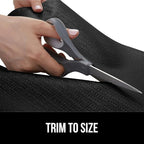 GORILLA GRIP Slip Resistant Drawer and Shelf Liner 2 Pack, Non Adhesive Water Resistant, Easy Clean and Trim, Smooth Surface Liners for Kitchen Cabinet, Shelves, Drawers Pantry, 17.5 IN x 20 FT, Black